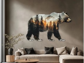 drevko |  Obraz Medvedia krajina  515 x 80 cm