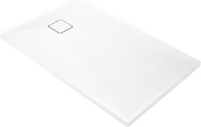 Deante Obdĺžniková sprchová vanička Correo 100x80 cm, granit, biela - KQR A46B