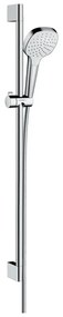 Hansgrohe Croma Select E, sprchová súprava 1jet so sprchovou tyčou 90 cm, biela/chrómová, HAN-26594400