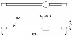 LED Nástenné svietidlo BATUTA LED/14W/230V zlaté