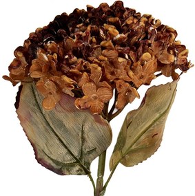 Vínová umelá dekorácia sušená kvetina hortenzie - 15*15*47 cm