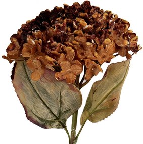 Vínová umelá dekorácia sušená kvetina hortenzie - 15*15*47 cm