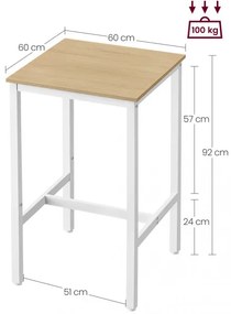 Barový stôl LBT025W09