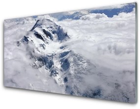 Obraz na skle Hora hmla krajina 100x50 cm