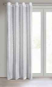 ZÁVES NA KRÚŽKOCH MILY 140X250 CM BIELA