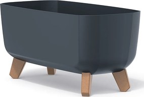 Plastový kvetináč na nožičkách DGCL400 39 cm - antracit