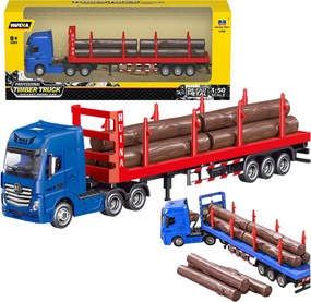 Nákladné auto Wood Transport Metal Huina 1:50 Red