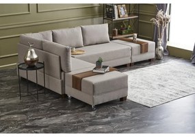 Béžová rohová pohovka (ľavý roh) Fly – Balcab Home