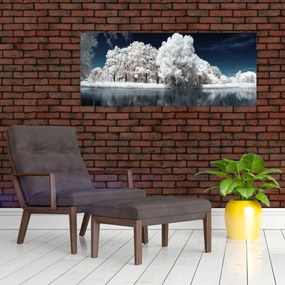 Obraz - Snehobiele stromy (120x50 cm)