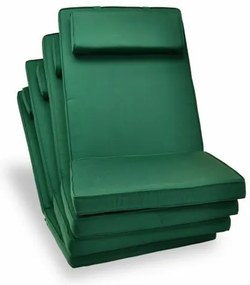 Divero Garth 2341 4 x kvalitný poťah na stoličku s vysokým operadlom, zelený