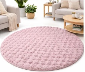 Koberec Rabbit Bubble ružový kruh