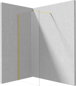 Deante Sprchová zastena Walk-in Prizma - KTJ Z31P 110 cm, zlatá - bez vaničky