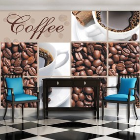 Fototapeta - Coffee - nápis (152,5x104 cm)