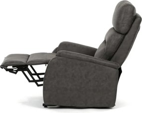 Polohovacie kreslo čierne, elektrické TV-L8904 BK3
