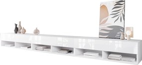 XXXLutz NÍZKA KOMODA, biela, biela s vysokým leskom, 300/30/31 cm P & B - Online Only drobný nábytok - 002778001701