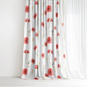 Goldea dekoračný záves - vlčie maky 180x150 cm