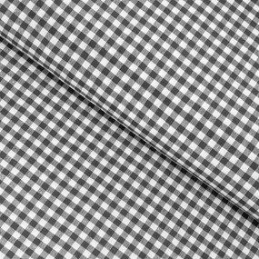 Biante Dekoračný behúň na stôl Rebeka RE-012 Sivo-biela kocka malá 20x140 cm