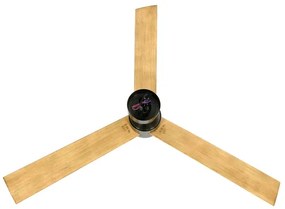 Lucci air 21610449-LED Stmievateľný ventilátor CLIMATE 1xGX53/12W/230Vhnedá/chróm