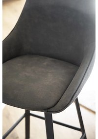 Sivé barové stoličky v súprave 2 ks (výška sedadla 65 cm) Alison – Rowico