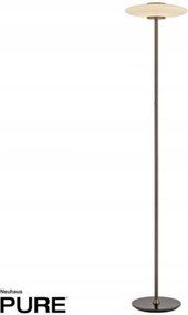 Led stojacia lampa Paul Neuhaus Pure Vitrum, dotykové stmievanie, 2700K, hnedá