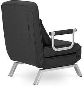 Kreslo pohovka rozkladacia PRATO čierna - vintino.sk