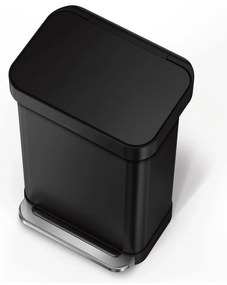 Pedálový oceľový odpadkový kôš 45 l – simplehuman