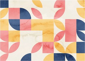 Obraz - Abstrakcia s retro vzormi (70x50 cm)