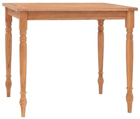 Stôl Batavia 85x85x75 cm tíkový masív