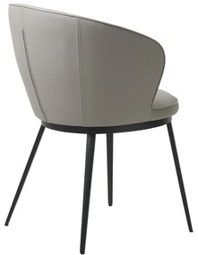 Sivé kreslo Unique Furniture Gain