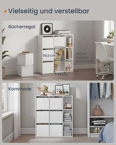 Úložná polica so 6 stohovateľnými boxami LBC199W01