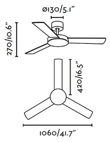 Stropný ventilátor Faro MINI MALLORCA 33603 biela/javor + záruka 3 roky ZADARMO