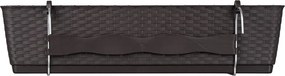 Plastový balkónový kvetináč DRL600PW 59 cm - hnedá