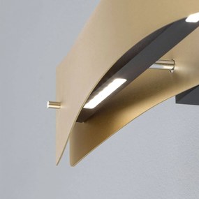Rothfels Lian nástenné LED svietidlo mosadz čierna