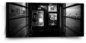 Sablio Obraz Telefónna búdka - 110x50 cm
