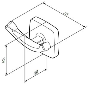 Háčik na uteráky AM.PM Gem AGA35600 dvojitý, chróm