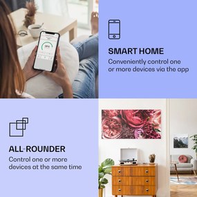 Klarstein Wonderwall Air Art Smart, infračervený ohrievač, 120 x 60 cm, 700 W, kvet