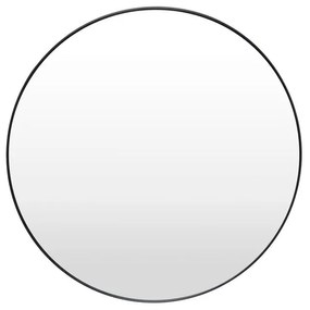 Čierne nástenné zrkadlo Bonami Essentials Layla, ø 80 cm