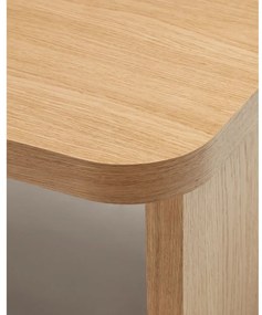 Konferenčný stolík v dekore duba v prírodnej farbe 75x140 cm Oaq – Kave Home