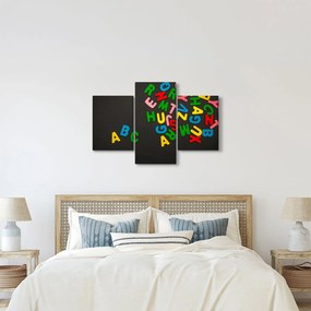 Obraz - farebné písmenká (90x60 cm)