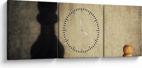 Obraz - Šach 2 (s hodinami) (90x30 cm)