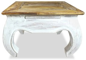 vidaXL Príručný stolík z masívneho recyklovaného dreva 50x50x35 cm
