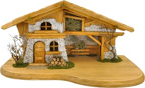 AMADEA Drevený betlehem BEZ FIGURÍK 54 cm