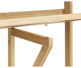 Wenko Závesný balkónový stolík z bambusu Waikiki, 64 x  44 x 65 cm