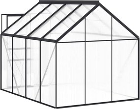 Multidom Skleník s podkladovým rámom, antracitový, hliník 4,75 m²