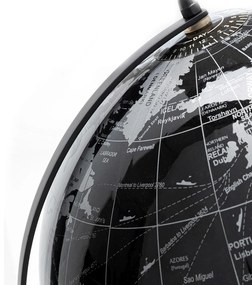 Globe dekorácia čierna 40 cm
