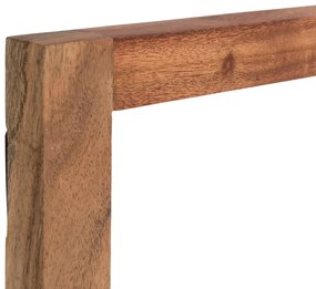 furniture-nabytek.cz - Masívne kúpeľňové zrkadlo Sydney light I z akácie, lakované, hnedé – 105×16×60 cm
