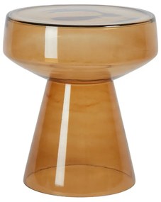 Sklenený okrúhly odkladací stolík ø 37 cm Dakwa – Light &amp; Living