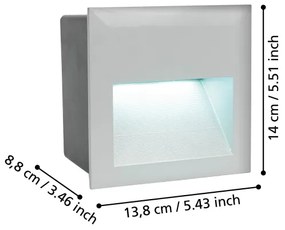 Eglo 95235 - LED Vonkajšie orientačné svietidlo ZIMBA 1xLED/3,7W/230V IP65