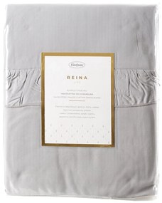 SATÉNOVÉ OBLIEČKY REINA23C 200X220 CM, 2KS 70X80 CM SIVÉ