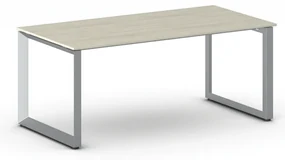 Kancelársky stôl PRIMO INSPIRE, sivostrieborná podnož, 1800 x 900 mm, dub prírodný